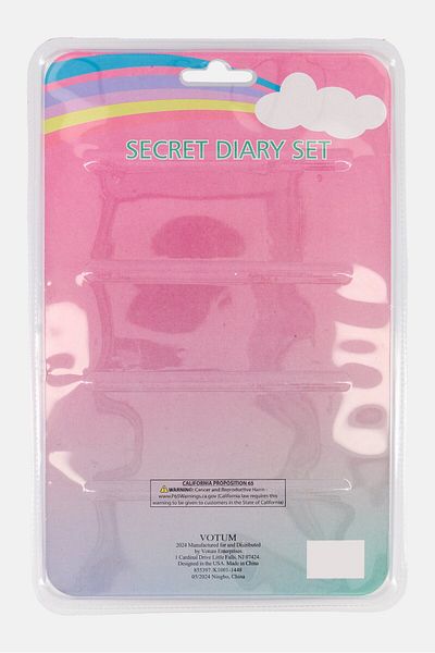 Votum Secret Diary Set for Girls, Blue Combo