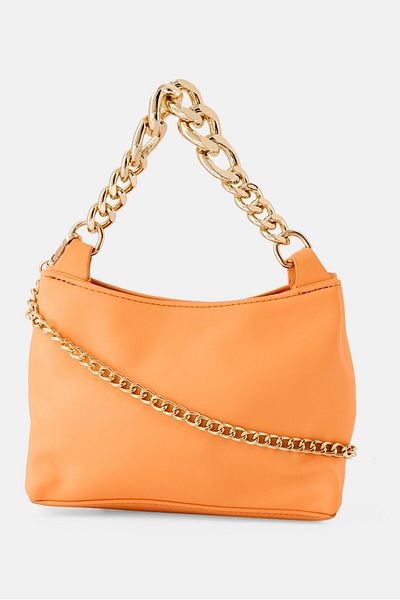 Urban Expressions Women Solid Cross Body Bag 20 L x 15 H x 5 W cm, Orange