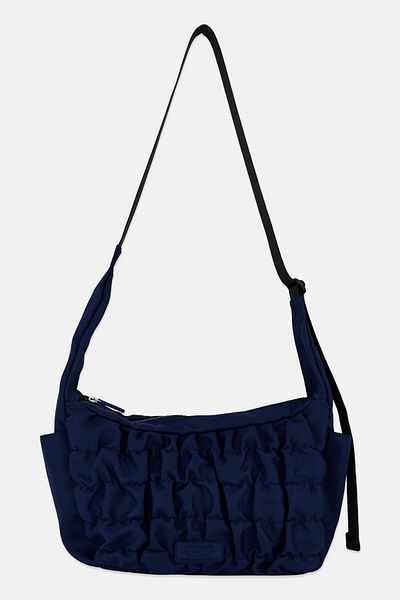 Nautica حقيبة كروس بودي بشعار العلامة التجارية للنساء، 31 سم طولاً × 22 سم ارتفاعًا × 15 سم عرضًا، أزرق داكن