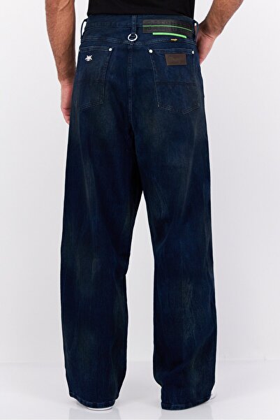 WRANGLER Men Regular Fit Washed Stretchable Jeans, Navy