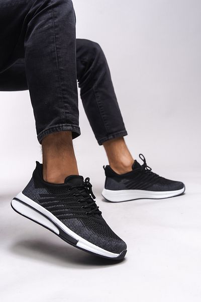 Riccon Unisex αθλητικά παπούτσια Qhasalzu 0012118   Μαύρο καπνιστό