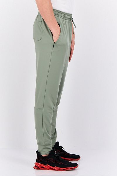 gaiam Men Slim Fit Solid Jogger Pants, Sage Green