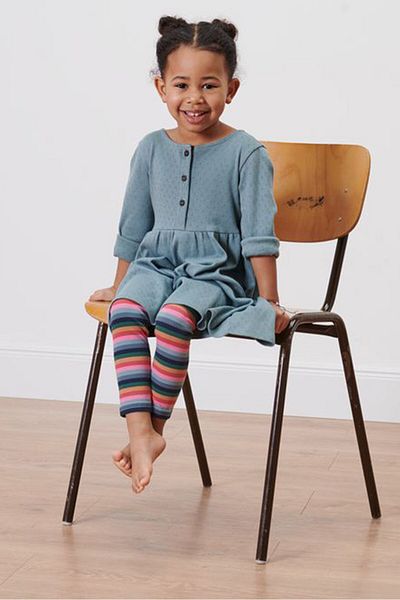 Tchibo Kids Girl Stripe Pull-On Leggings, Pink