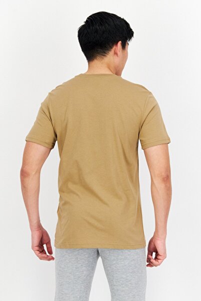 Fila Men Sportswear Fit Short Sleeve Outdoor T-Shirt, Tan