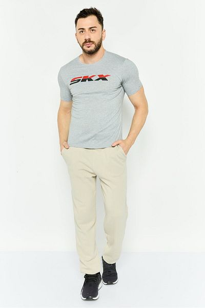 SKECHERS Men Sportswear Fit Short Sleeve Outdoor T Shirt, Grey