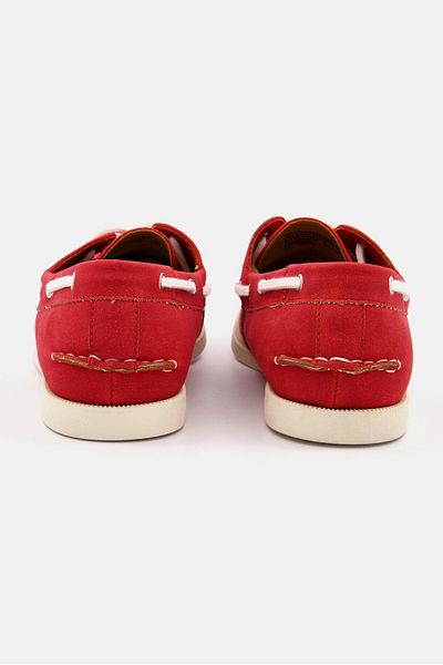 Club Room Men Lace Up Boat Shoes, Red