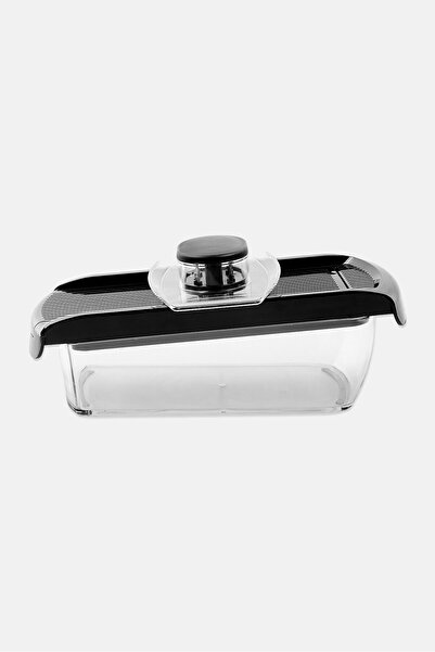 Bombay Adjustable Mandoline Slicer With Stainless Steel Blades, Transparent
