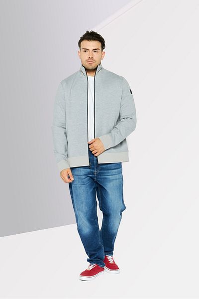 Michael Kors Men Sportwear Fit Long Sleeves Outdoor Sweatshirt, Grey