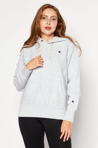 Champion Women Sportswear Fit Long Sleeve Outdoor Sweatshirts, Heather Grey