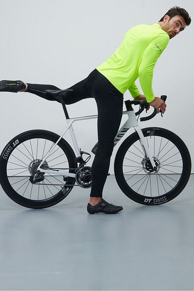 Tchibo Men Sportswear Fit Pull On Cycling Training Pants, Black
