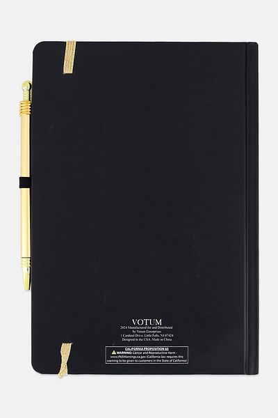 Votum Grow In Grace Bound Journal With Pen 22 H x 15 L x 2 L cm, Black Combo