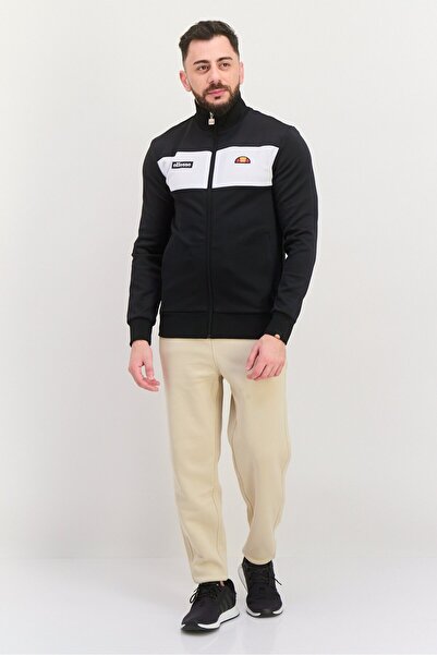 Ellesse Men Sportswear Fit Long Sleeve Training Track Sweatshirt, Black