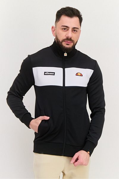 Ellesse Men Sportswear Fit Long Sleeve Training Track Sweatshirt, Black