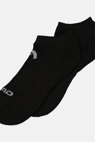 Head Women 6 Pairs Brand Logo Low Cut Socks, Black