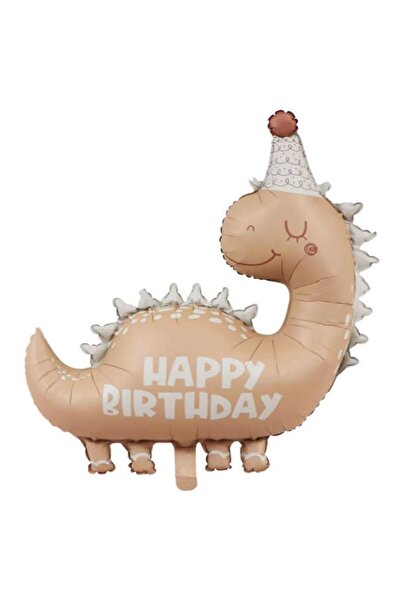 party mix Retro Dinozor Balon |  Happy Birthday Dinazor Balonu | Krem Dinazor...