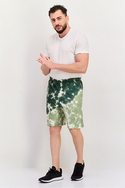 Champion Men Sportswear Fit Outdoor Shorts, Green Combo