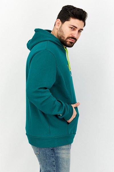 Aston Martin Men Hooded Neck Graphic Print Long Sleeves Hoodies, Green