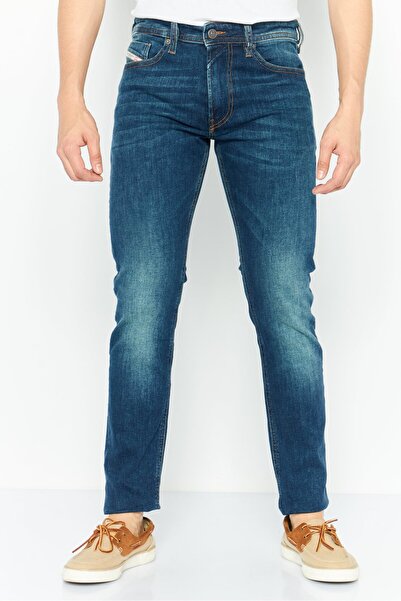 Diesel Men Slim Fit Washed Stretchable Denim, Navy