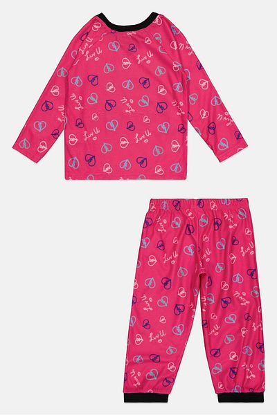 L.O.L. SURPRISE Toddlers Girl 2 Pcs Graphic Print Sleepwear Set, Pink Combo