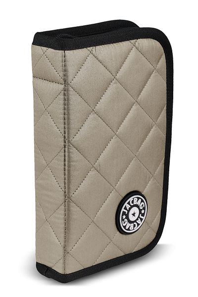Jacbag Cover Soft-Hard Cover Quilted Pencil Case with Bookmark