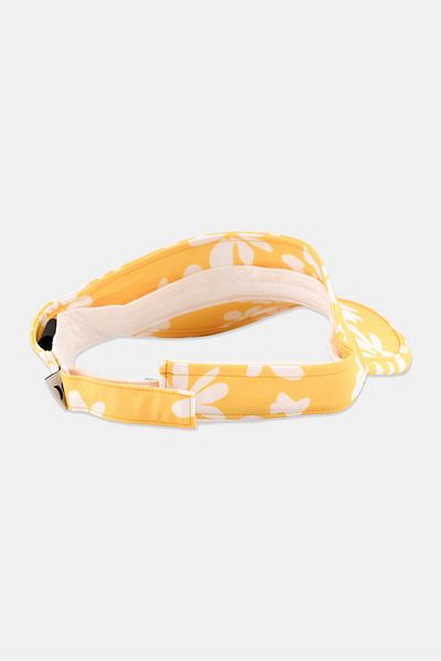 Hurley Women Floral Print Visor Cap, Yellow