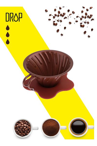 Drop V60 Dripper Stainless Steel for Pour Over Coffee maker V01