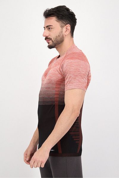 Asics Men Slim Fit Short Sleeve Training T-shirt, Rust