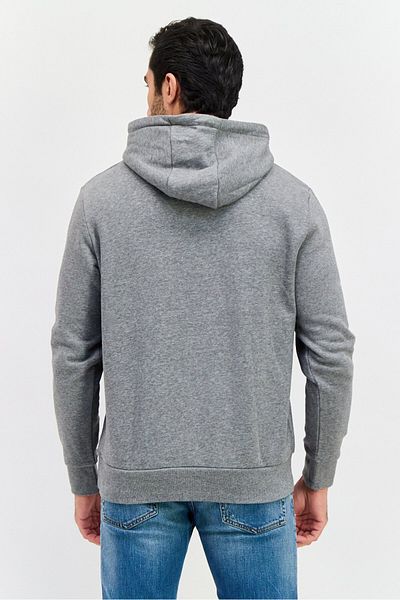 Esprit Men Graphic Print Long Sleeves Hoodies, Grey