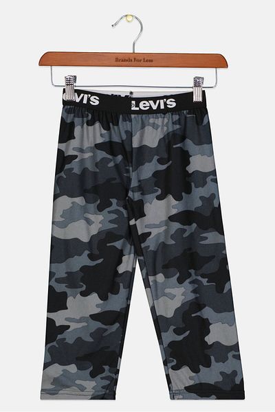 Levi's Toddlers Boy Camouflage Pull On Pajama, Black Combo
