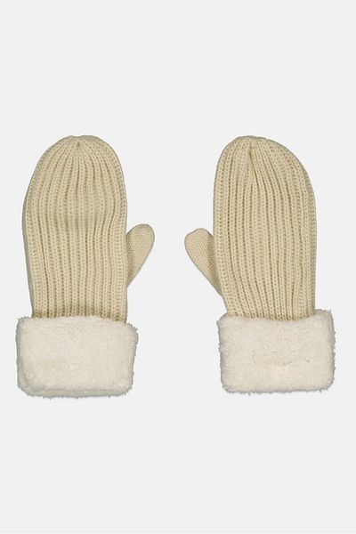 French Connection Women 1 Pair Textured Gloves, Beige