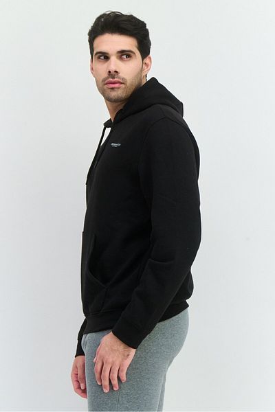 Crosshatch Men 2 Pieces Hooded Brand Logo Long Sleeve Sweatshirt, Grey
