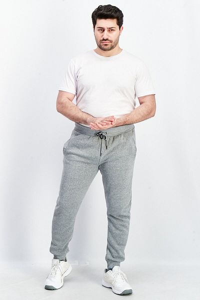 2(X)IST Men Drawstring Pull-on Jogger Pants, Heather Grey