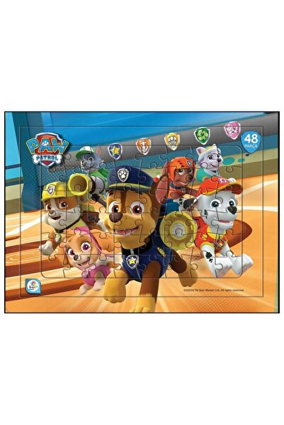 LAÇO KİDS Paw Patrol Taslamalı 48 Parça Frame Puzz