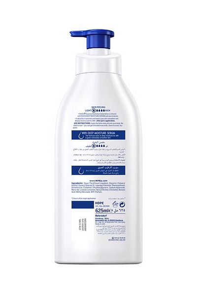 NIVEA Express Hydration Body Lotion, Sea Minerals, Normal To Dry Skin 625ml