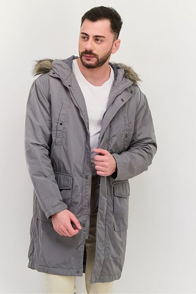 Asos Design Men Plain Puffer Jacket, Grey