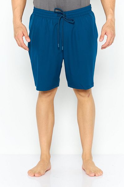 Dkny Men Plain Board Shorts, Teal Blue