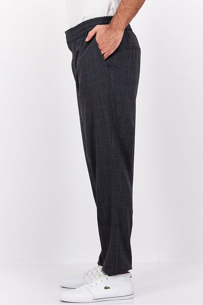 Hugo Boss Men Regular Fit Plaid Dress Pants, Grey combo