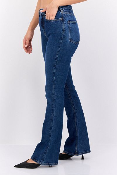 Scotch & Soda Women Regular Fit Flare Leg Stretchable Denim, Blue