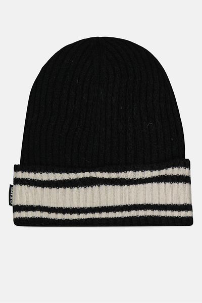 Gant Men Textured Beanie Cap, Black