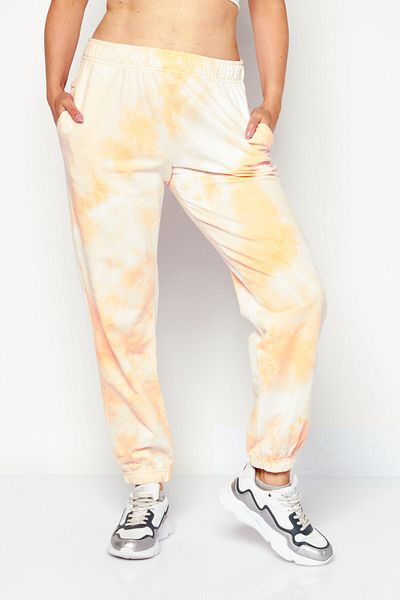 NIA Women Drawstring Tie Dye Sweatpants, Pink