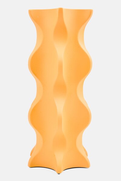 Muy Mucho Ceramic Decorative Flower Vase, Orange