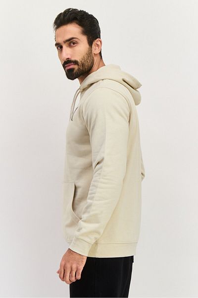 Hurley Men Sportswear Fit Long Sleeve Outdoor Hoodies, Cream