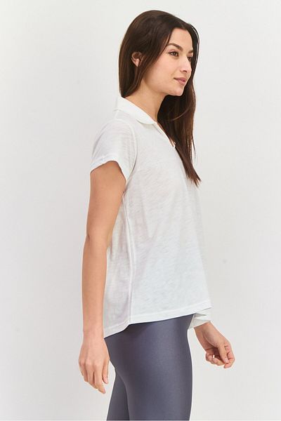 Puma Women Sportswear Fit Short Sleeves Outdoor Polo Shirt, White