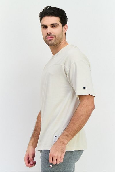 Champion Men Sportswear Fit Short Sleeves Training T-Shirt, Cream