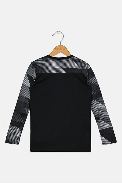 Nike Kids Boy Sportswear Fit Long Sleeves Training T-shirts, Black