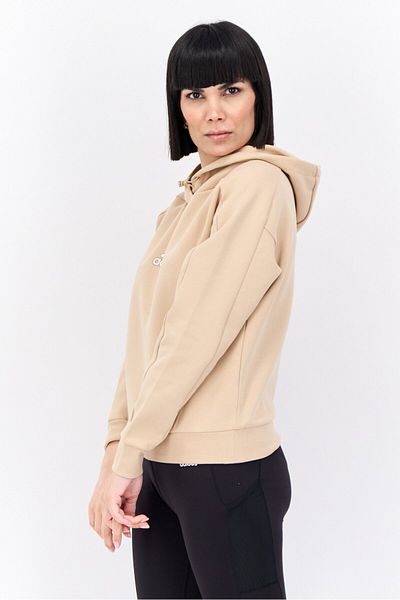 adidas Women Sportswear Fit Long Sleeves Outdoor Ust Hoodie, Tan