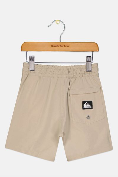 Quiksilver Toddlers Boy Solid Board Short, Beige