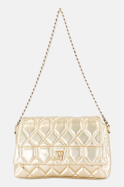 JASON WU Women Hardware Logo Cross Body Bag 22 H x 29 L x 9 W cm, Gold