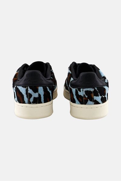 adidas Kids Boy Stan Smith Lace Up Walking Shoes, Light Blue Combo