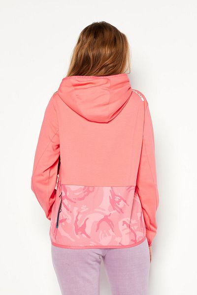 Aape By A Bathing Ape Women Hooded Long Sleeves Brand Logo Sweatshirt, Pink